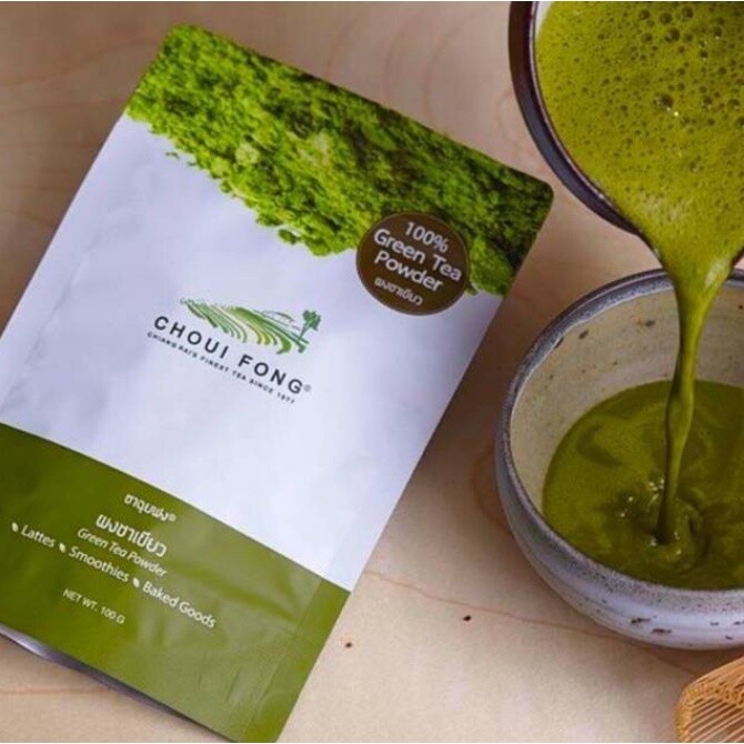 CHOUI FONG 100% Matcha Green Tea Powder 100 g Product of Thailand