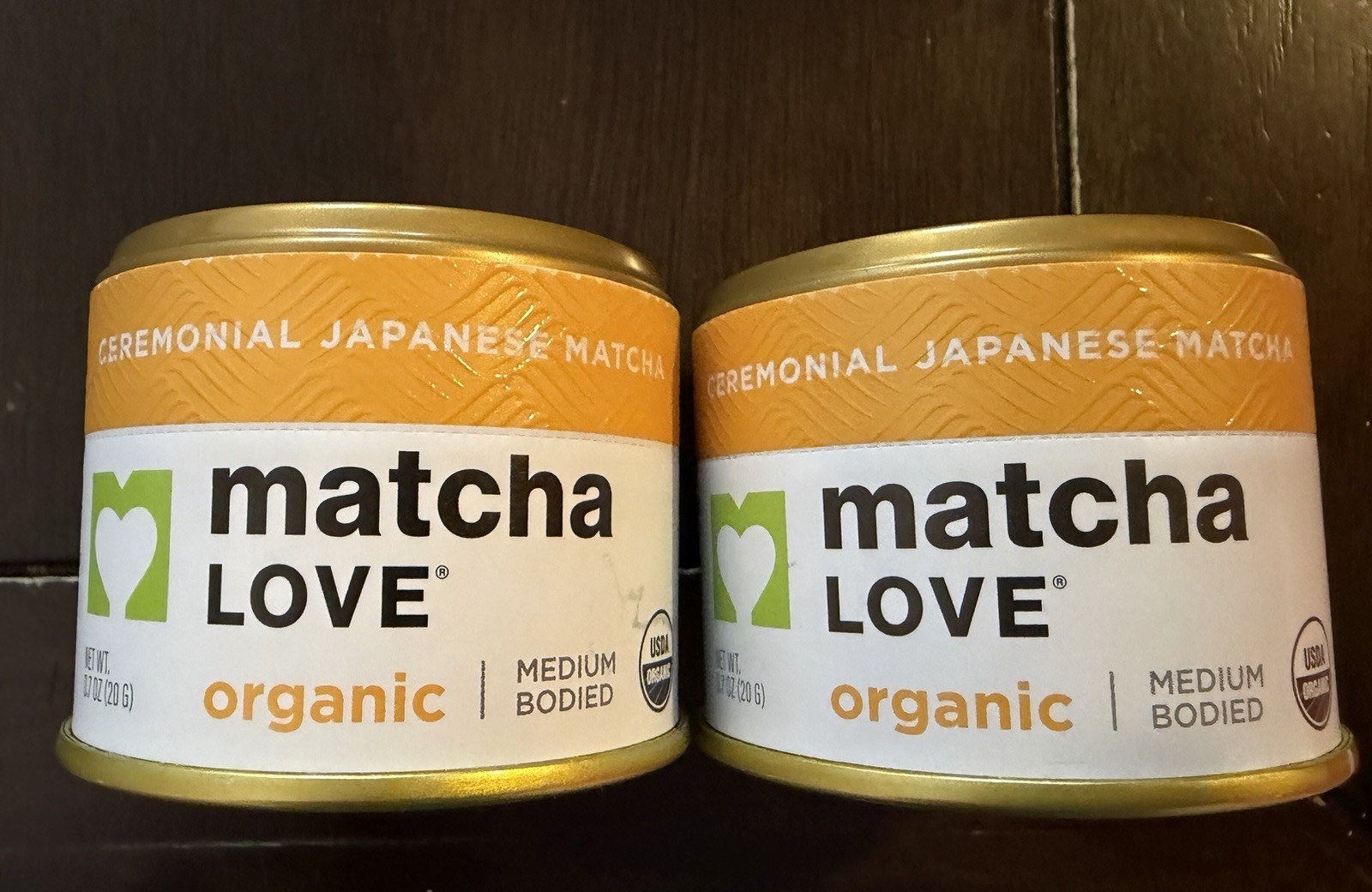 (PACK OF 2)Matcha Love Organic Stone Ground Green Tea Powder 0.7 oz