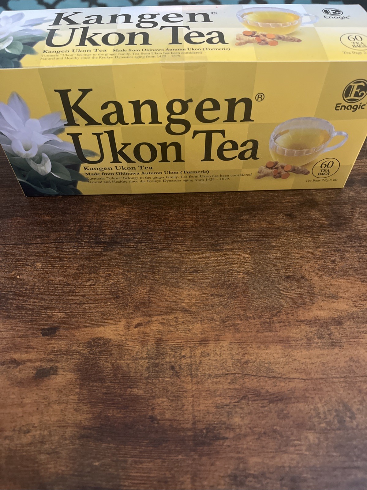 Enagic Kangen Ukon Turmeric Tea 60 Bags, Organic, Sealed
