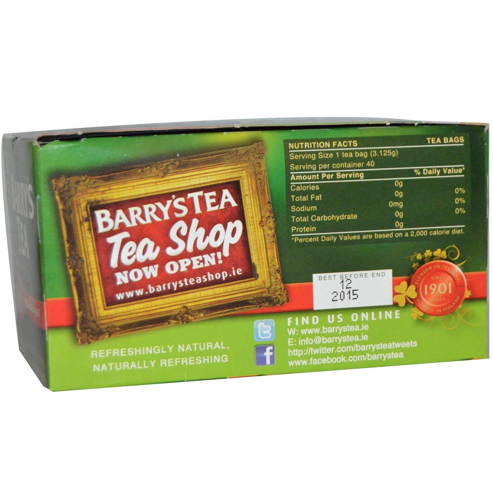 Barrys Tea Irish Breakfast, 40 Count (Pack of 40 1), No Color