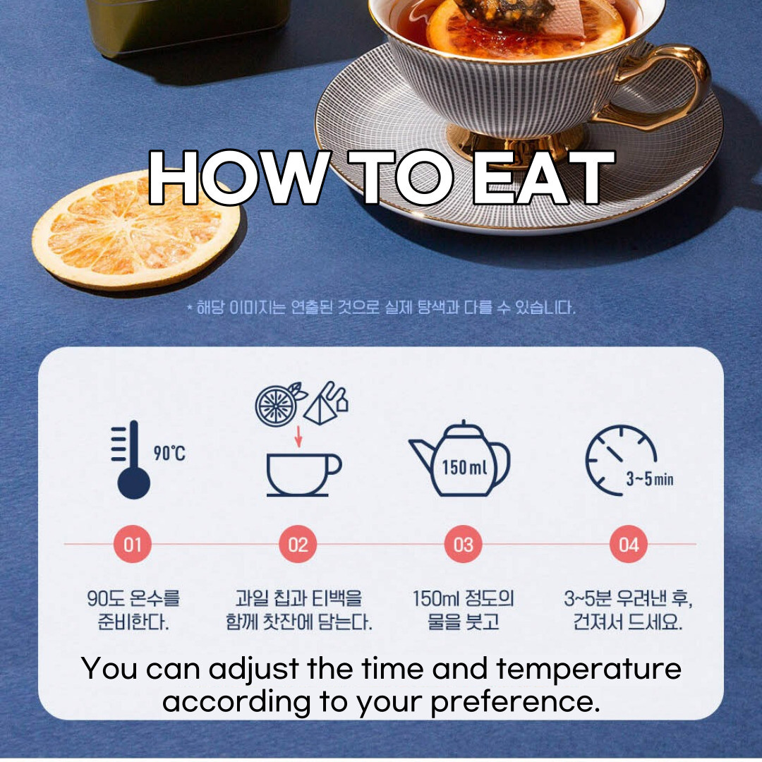[SSANGGYE] Fruit Hug Tea Can Blended Tea With Fruit Chip