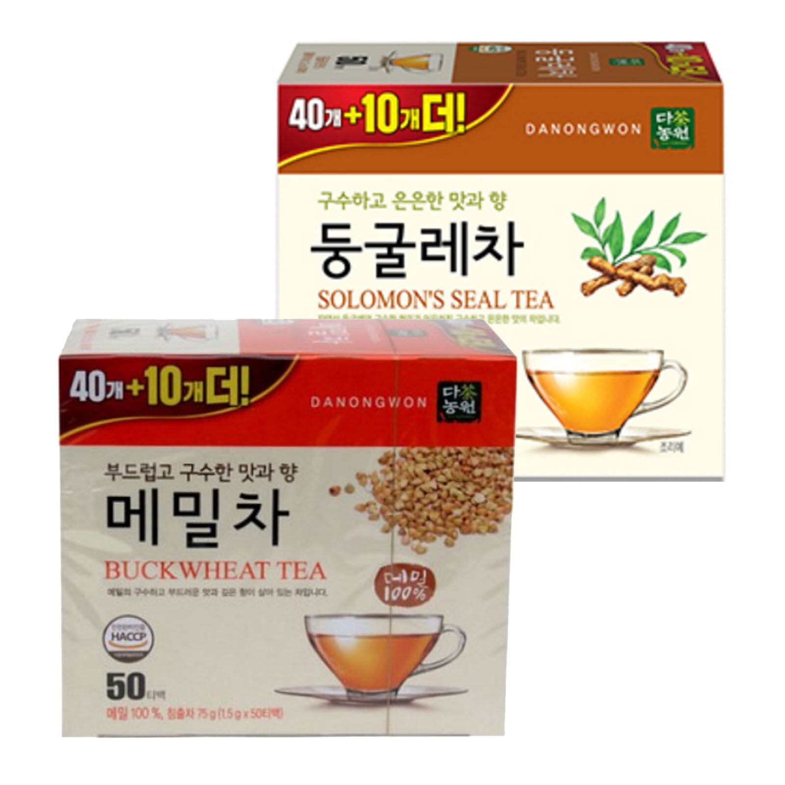 Korea Danongwon Solomon’s Seal tea + Buckwheat Tea 100 tea bag