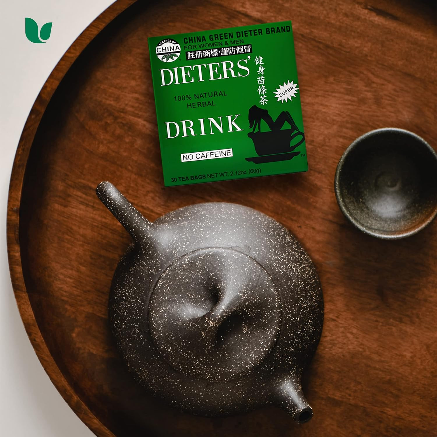 China Green Dieters Tea Caffeine Free, 2.12 Oz, 30 Count