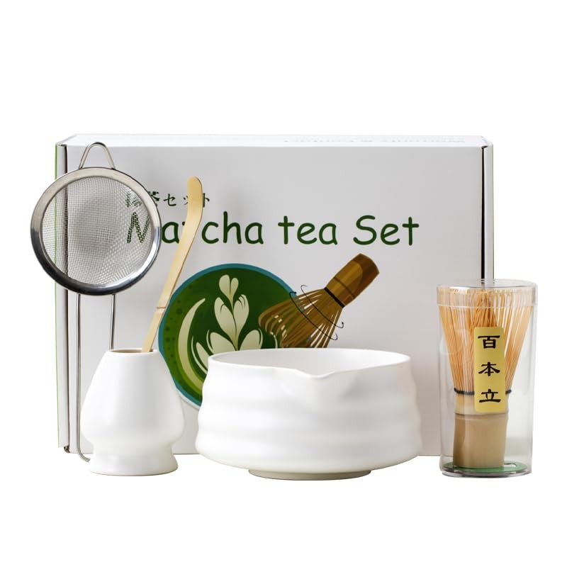 Matcha Set With Bowl, Matcha Sifter, Matcha Whisk Holder and Spoon- The Perfe…