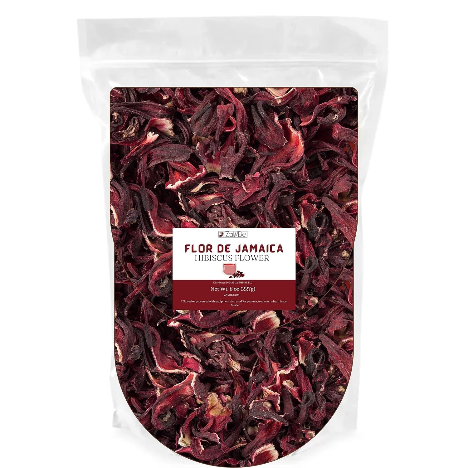 ZAVBE Hibiscus Tea Dried Hibiscus Flower, Loose Leaf, Sifted, Flowers & Petals