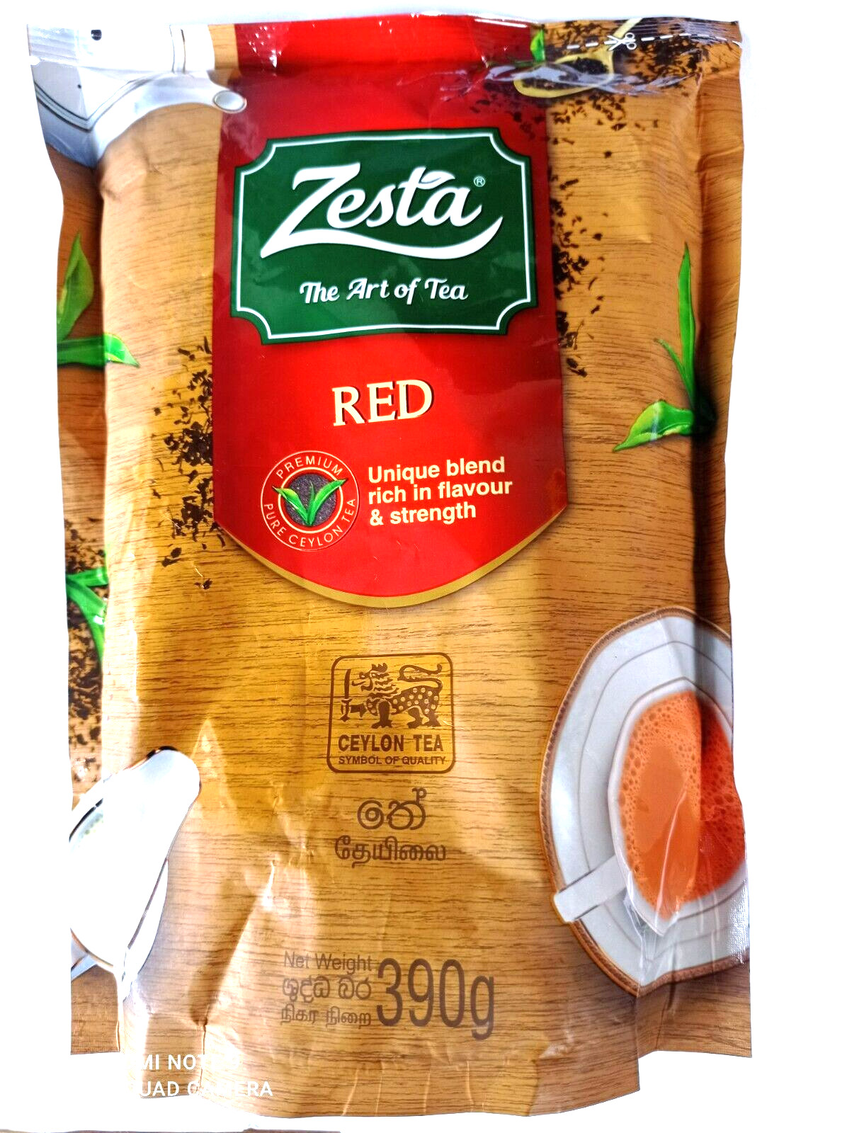 Ceylon tea Zesta Red. Unique blend upcountry aromatic golden red tea 390g.