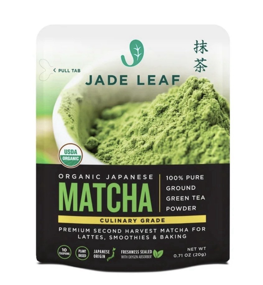 Jade Leaf Organic Japanese Culinary Grade Matcha Ground Tea Powder 0.71oz 2 Pack