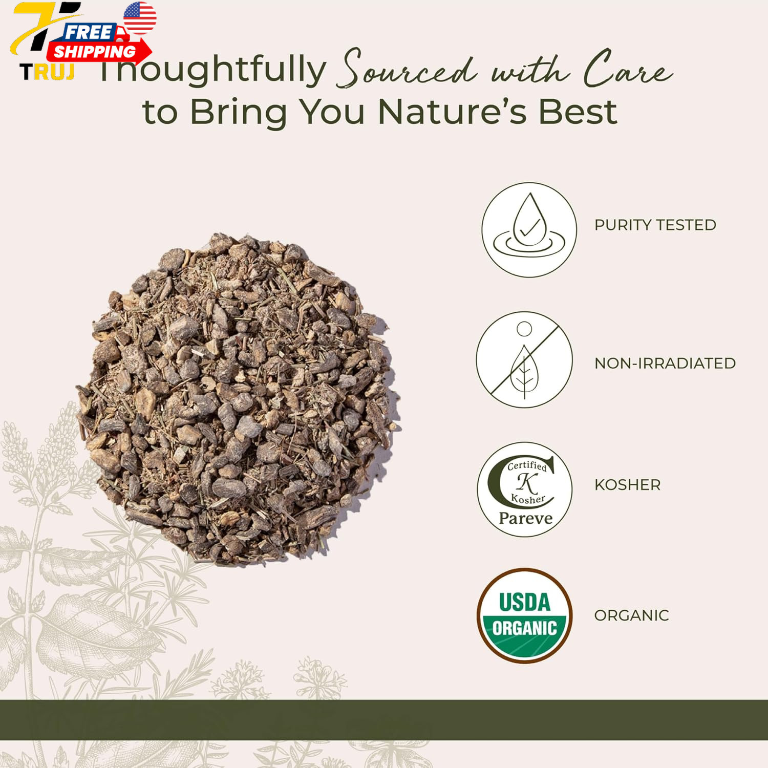 Starwest Botanicals Organic Essiac Tea Bulk 1 Pound Bag Herbal Loose Leaf NEW
