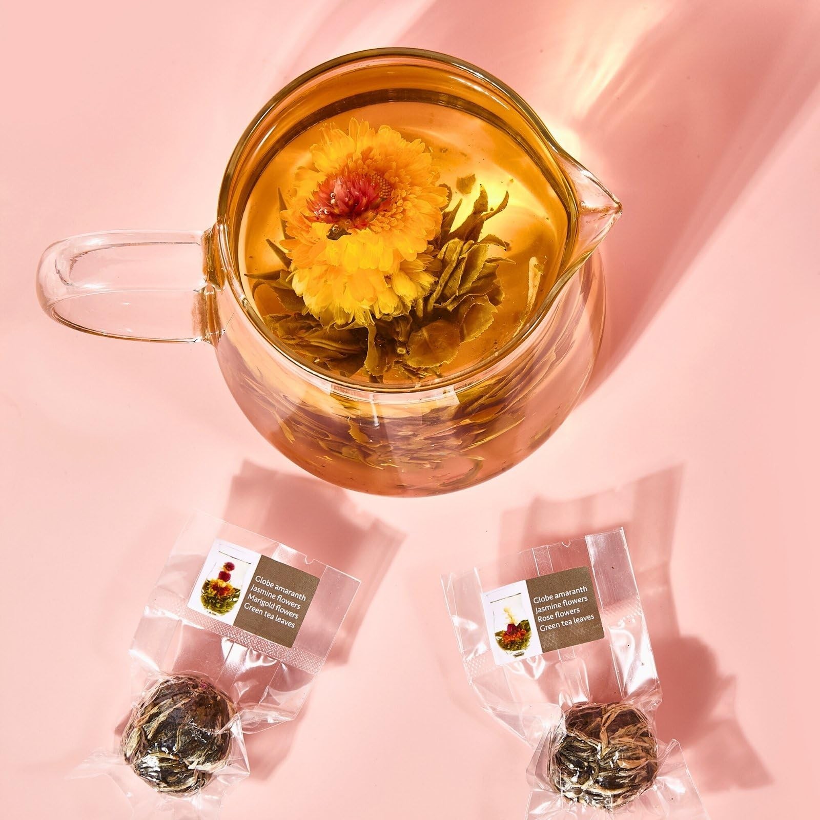 Blooming Tea Flowers Gift Set, 10 Unique Varieties Flowering Tea Balls, Indiv…