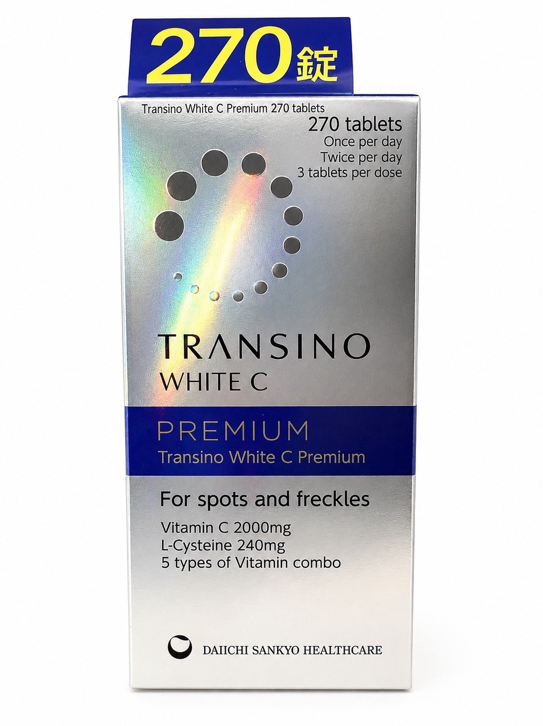 【 Transino White C Premium 】270 Tablets for 45 days Japan