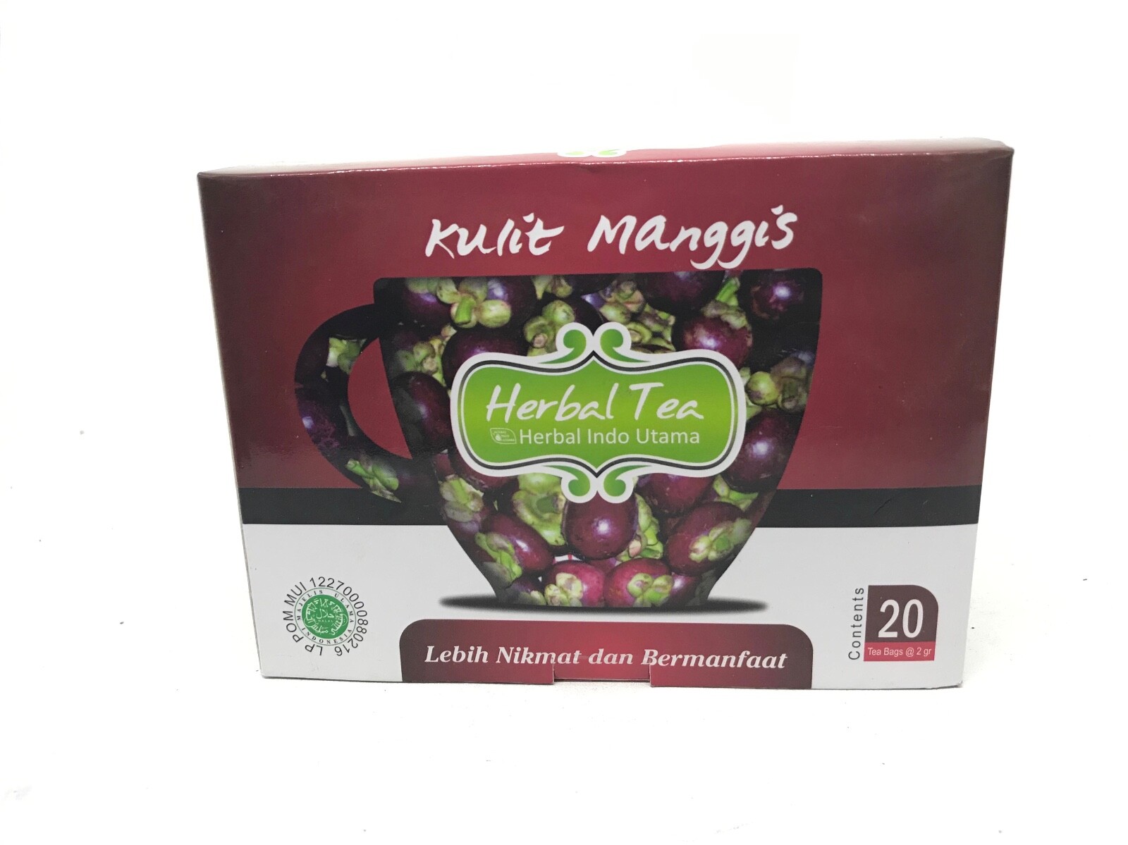 Herbal Tea Herb Indonesia Traditional Organic 20x2gr Soursop Mangosteen Garcinia