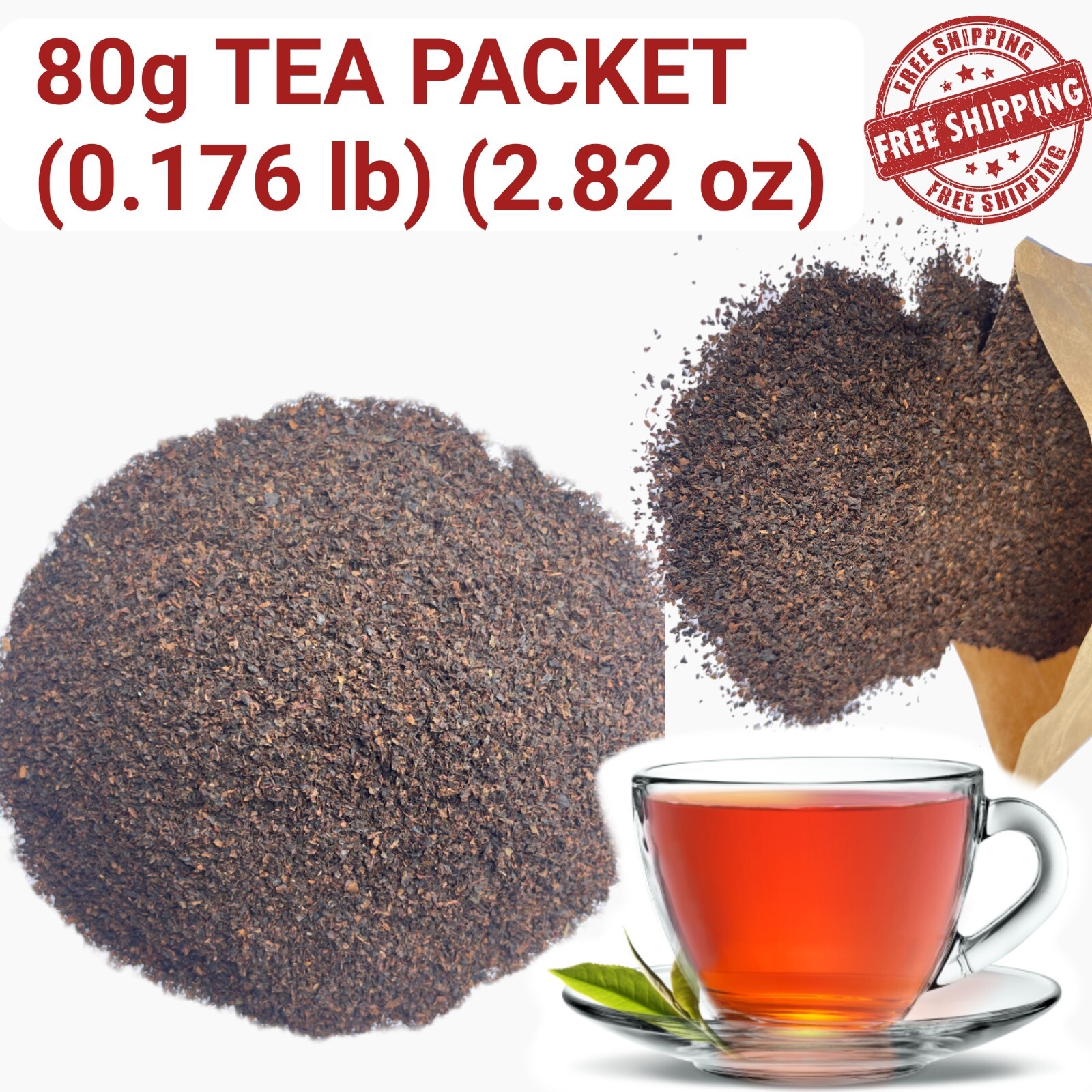 80g(2.82 oz)PACK Ceylon Tea Loose Leaf Organic Srilankan High Quality Black Tea