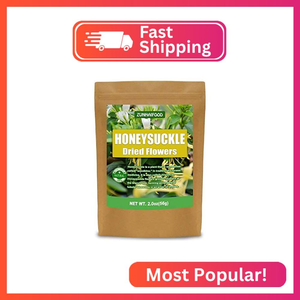 Premium Honeysuckle Flower Tea, 100% Natural Honeysuckle(Lonicera Japonica) Herb