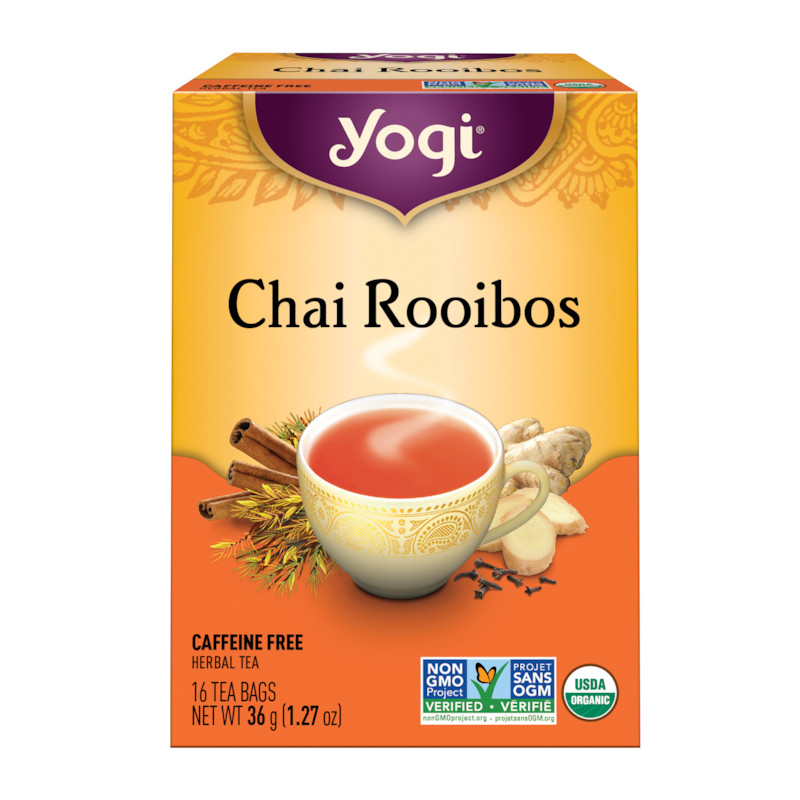 Yogi Tea – Chai Rooibos & Egyptian Licorice Herbal Tea – 16 Bags – 1 Flavor Each