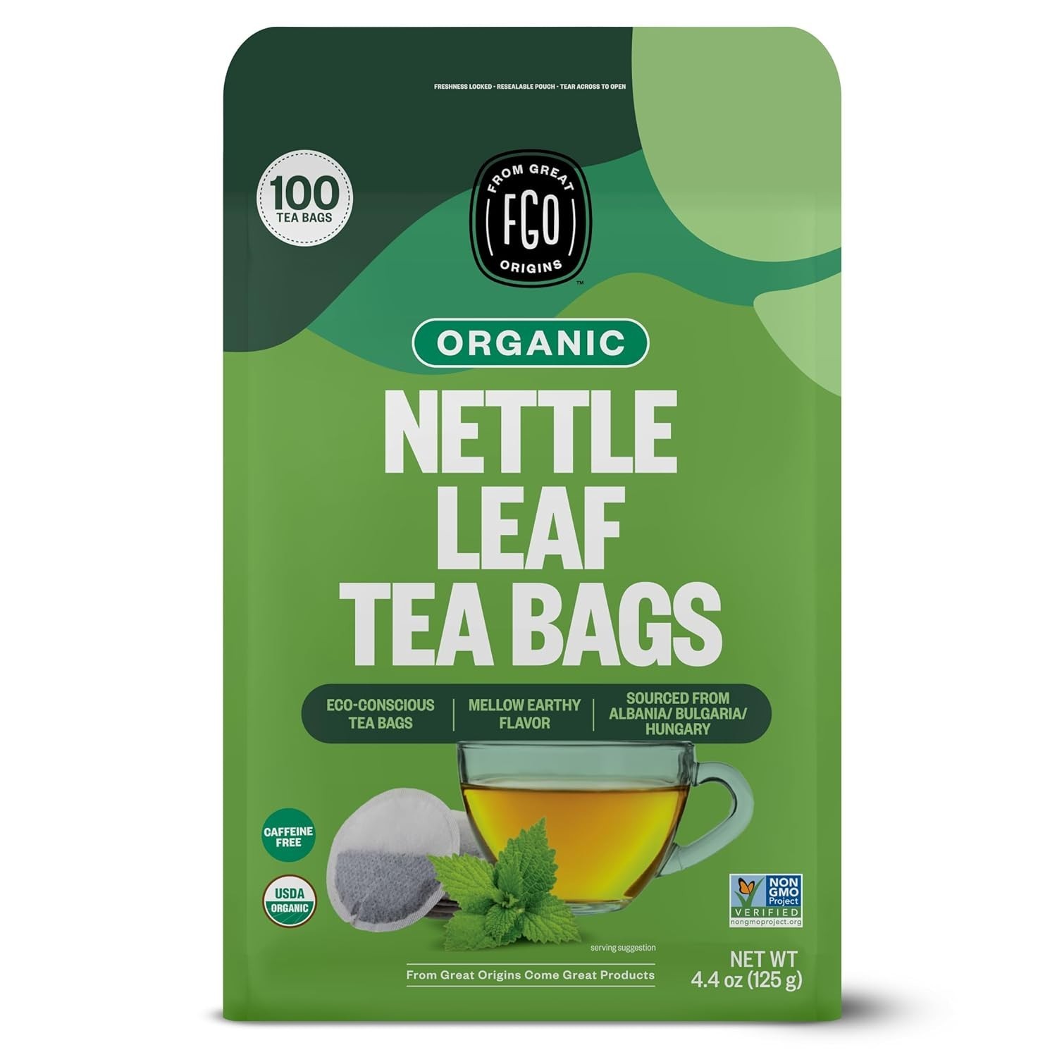 Resealable Bag – Caffeine-Free Nettle Leaf Tea