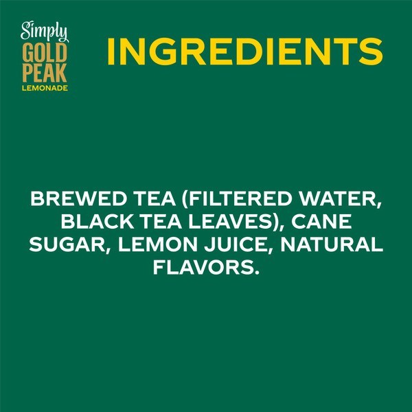 Gold Peak Iced Tea and Lemonade 52oz 6 Pack Flavored Tea Beverage