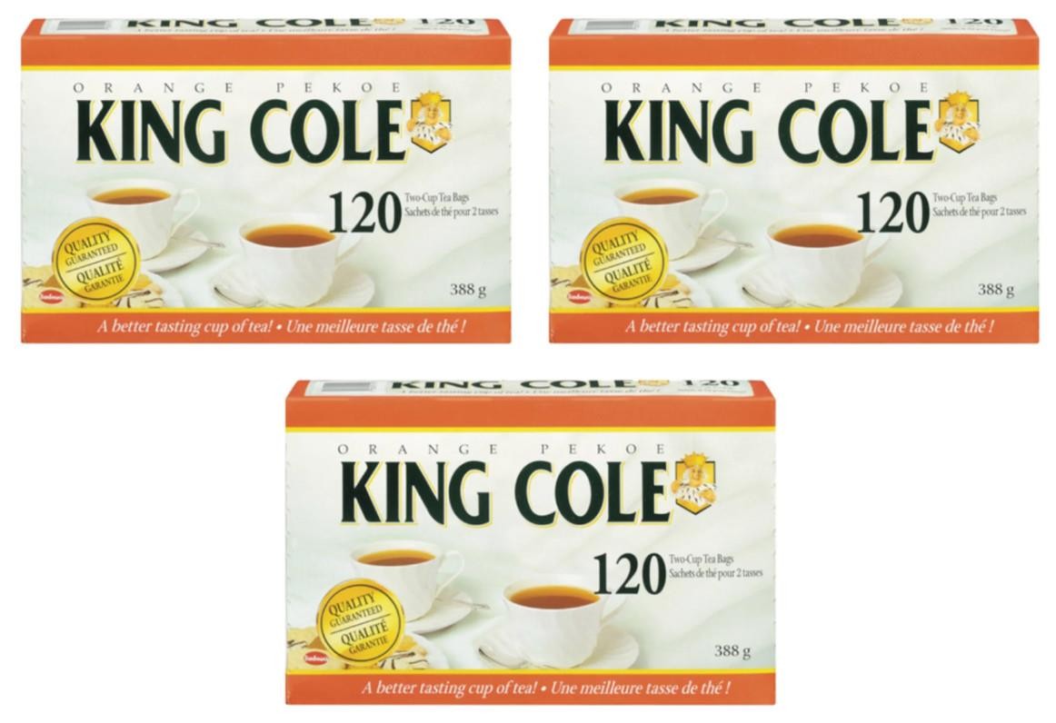 King Cole Tea Bags Orange Pekoe 120pc (3 Pack)