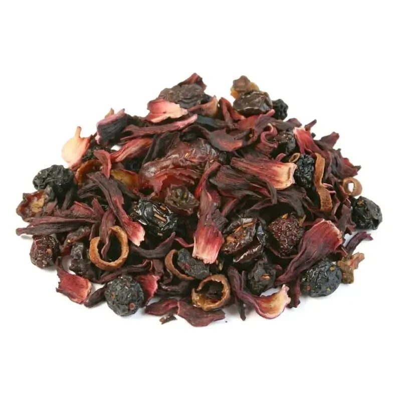 Crimson Berry Tea Herbal Fruit Blend – Hibiscus Berry Tea Hot or Iced – 1lb-5lb