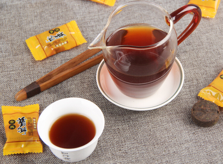 Yunnan Sticky Rice Pu Erh Tea (Nuo Mi Xiang Cha) Ripe Pu’er Puer Mini Cake 500g
