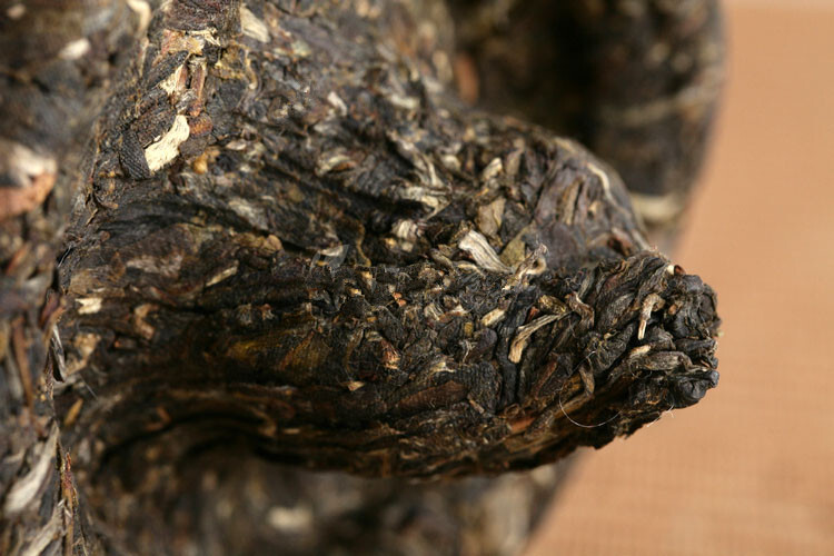 2015 YR Xiaguan Flame Tibetan Bao Yan Jin Cha Mushroom Shaped Pu’er Tea 250g Raw