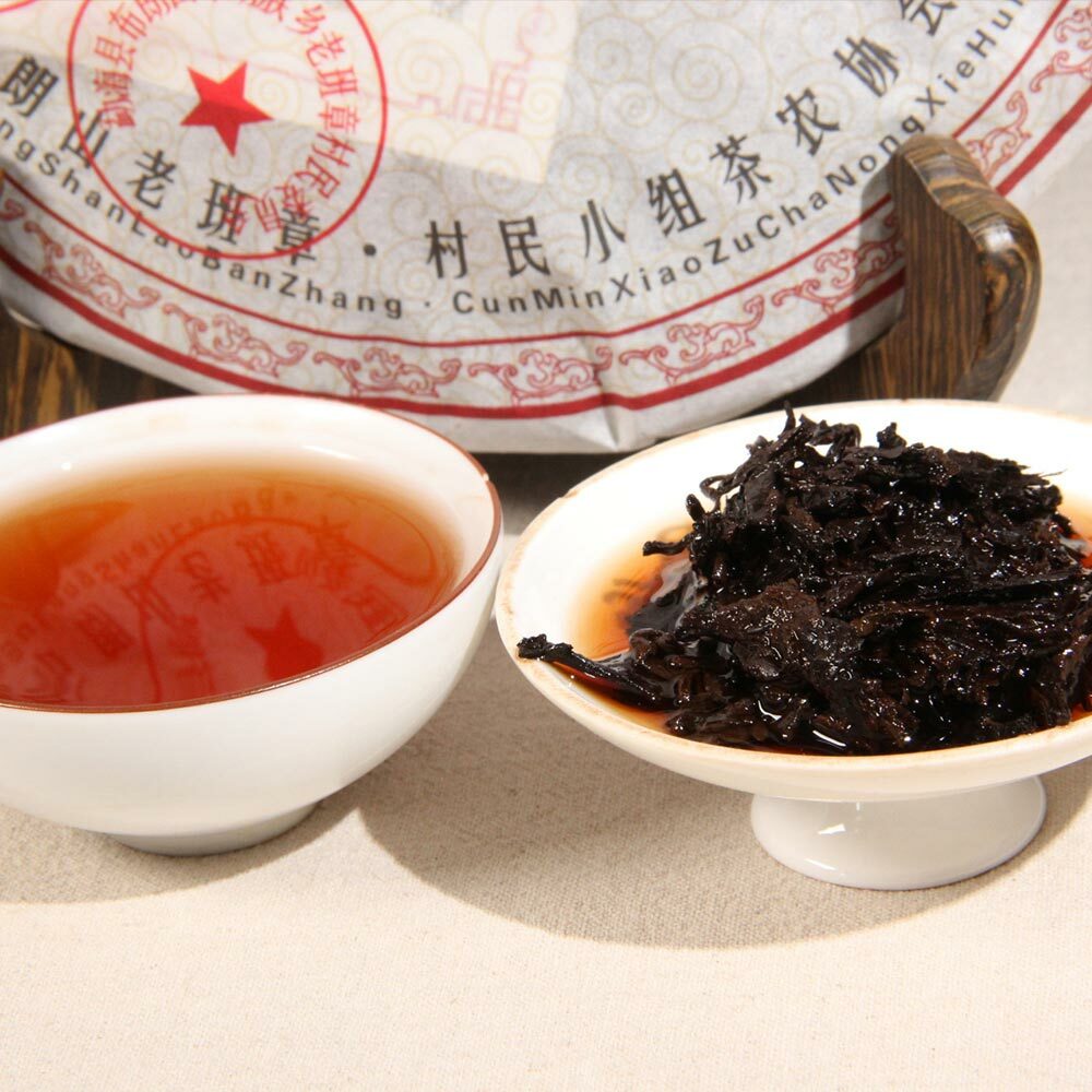 Shu Puer Tea Lao Ban Zhang Natural Fermented 357g Cake