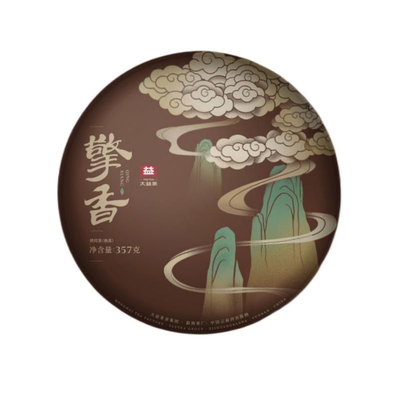 TAETEA Qing Xiang Yunnan Dayi Ripe Puer Tea Cake Pu-erh Pu’er Shu 357g