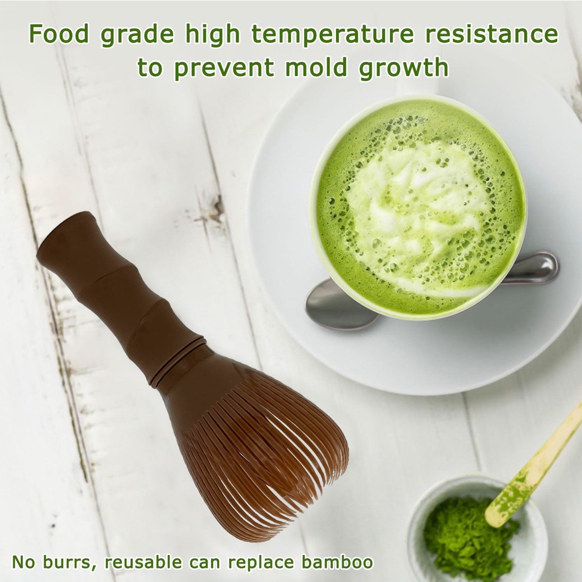 Matcha Whisk Reusable Resin Matcha Whisk Chasen Dishwasher Stirrer Matcha