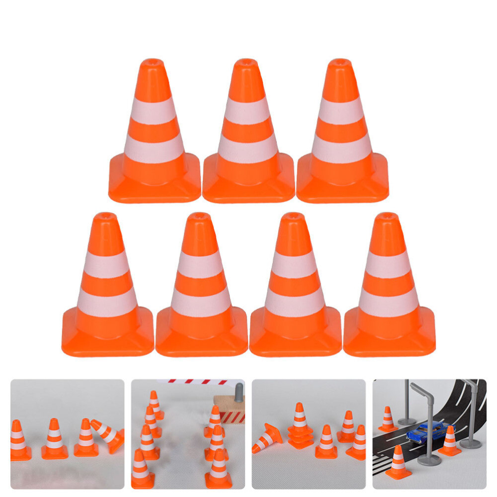 road cones mini Miniature Traffic Toys Construction Toys Model