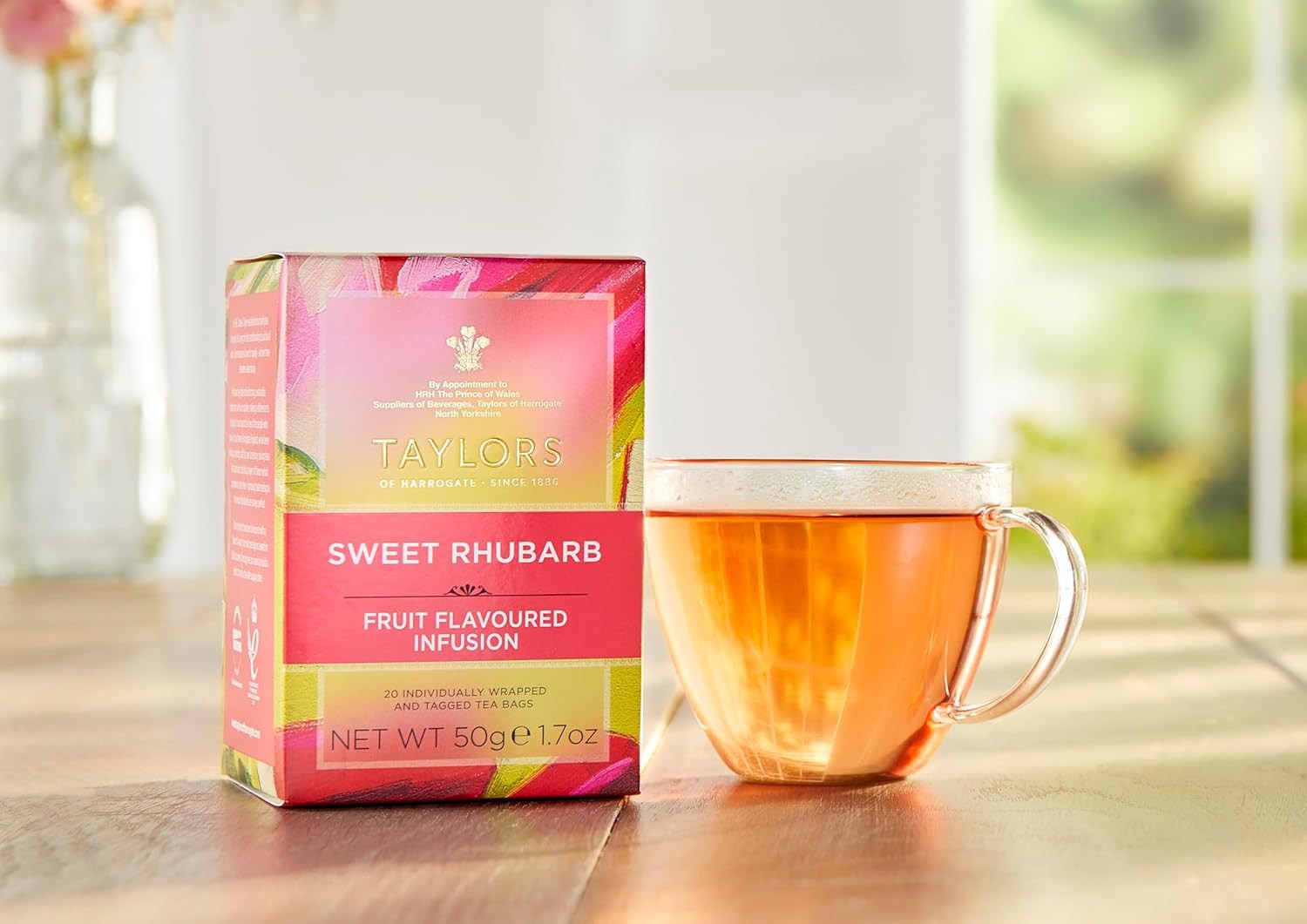 BUNDLE! (120) Taylors of Harrogate Sweet Rhubarb Infusion Herbal Tea Bags