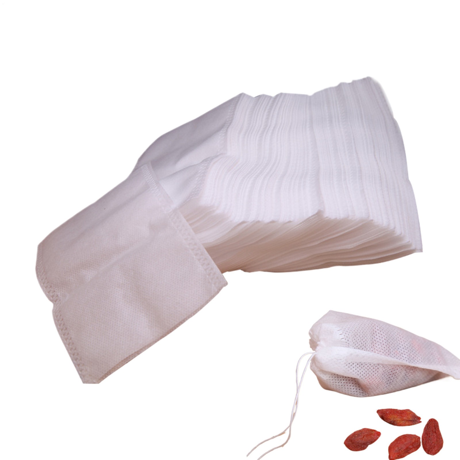 100x Tea Filter Bag Tea Bags For Loose Tea Reusable Empty Tea Filter Bags