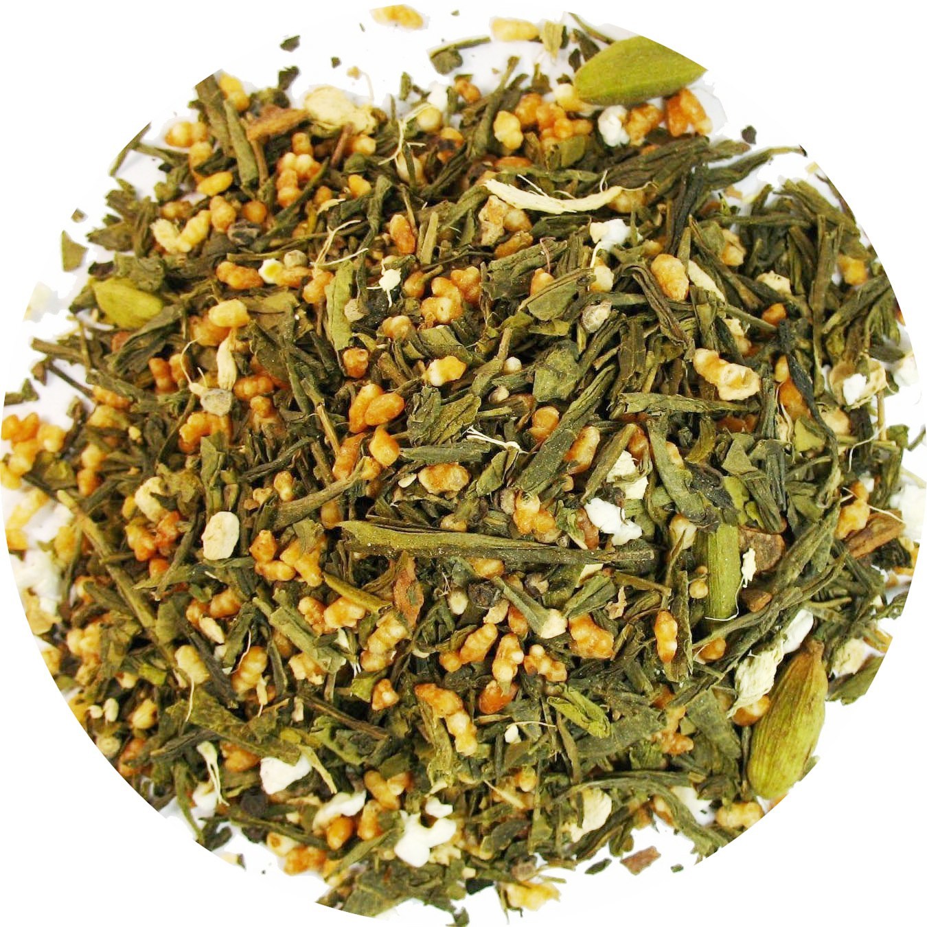 Masala chai Genmaicha Green Tea With Brown Rice Tea Loose Leaf Tea 1/4 LB