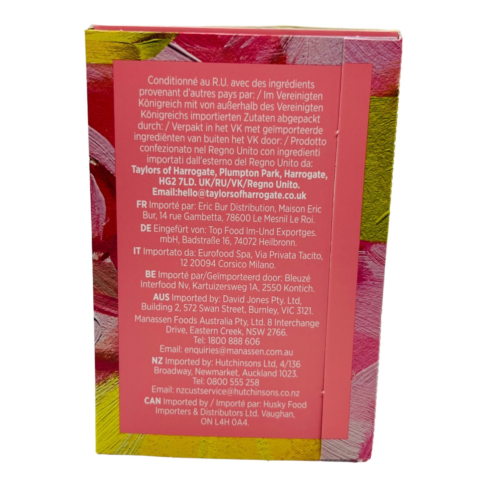Taylors of Harrogate Rose Lemonade Tea Infusion 20 Wrapped Teabags exp 07/2025