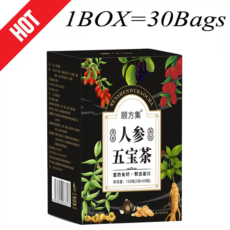 30PCS Ginseng six treasure tea , Kidney tea ,liver tea , red date kidney health