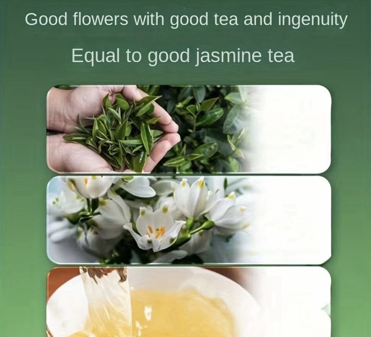 Jasmine Flower Tea (茉莉花茶) Loose Leaf Jasmine Tea 50g Chinese Tea & Infusion