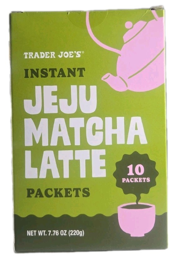 Trader Joe’s Instant Jeju Matcha Latte Packets 10 Count Per Box 7.76 oz (220 g)