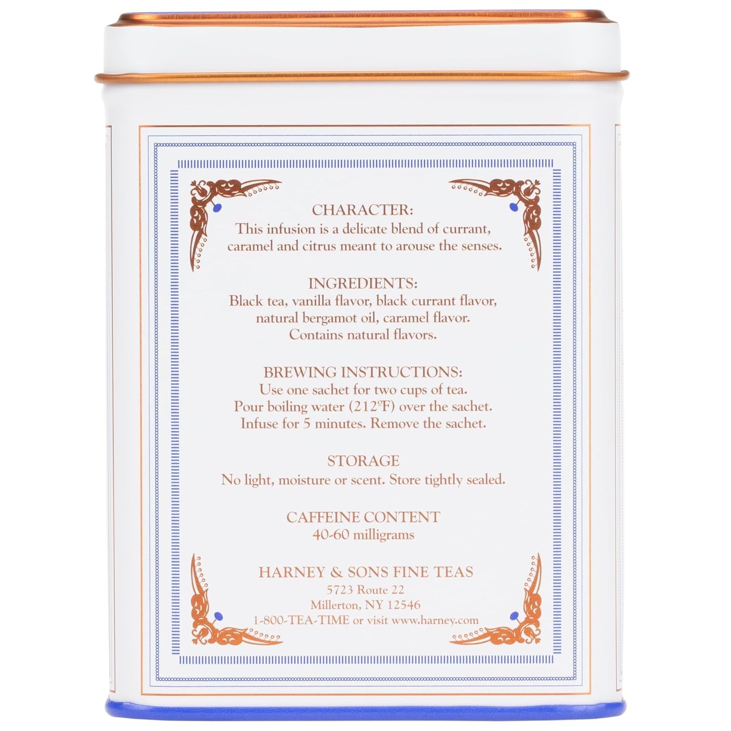 Harney & Sons Paris Black Tea – 20 Sachets | Fruity Vanilla & Caramel Blend