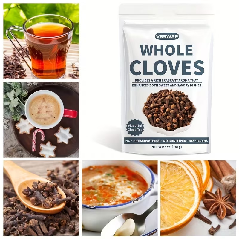 5oz (141g) Whole Cloves Natural Allergen-Free Spice  Cooking Baking Vegan