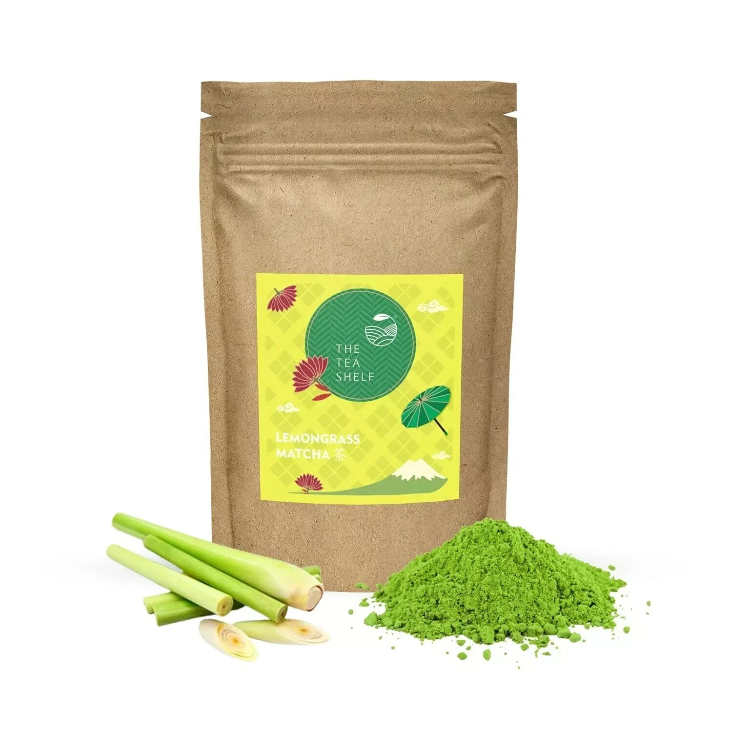 The Tea Shelf, Lemongrass Matcha Green Tea 10g Free Shipping World Wide