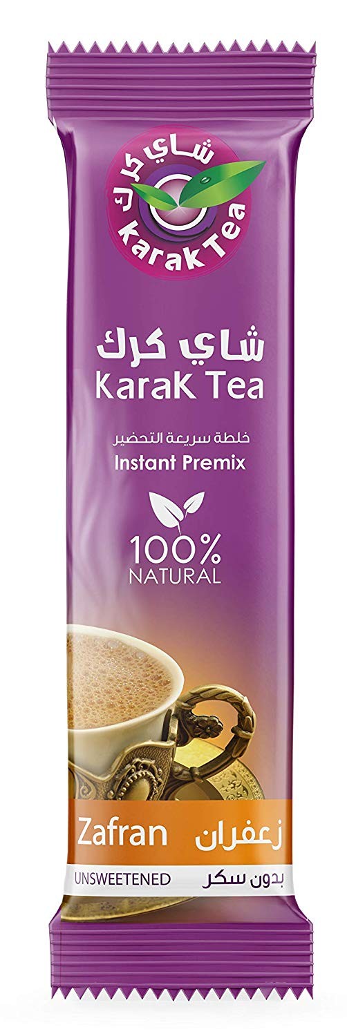 Unsweetened Karak Tea with Zafran Saffron 10 Packs