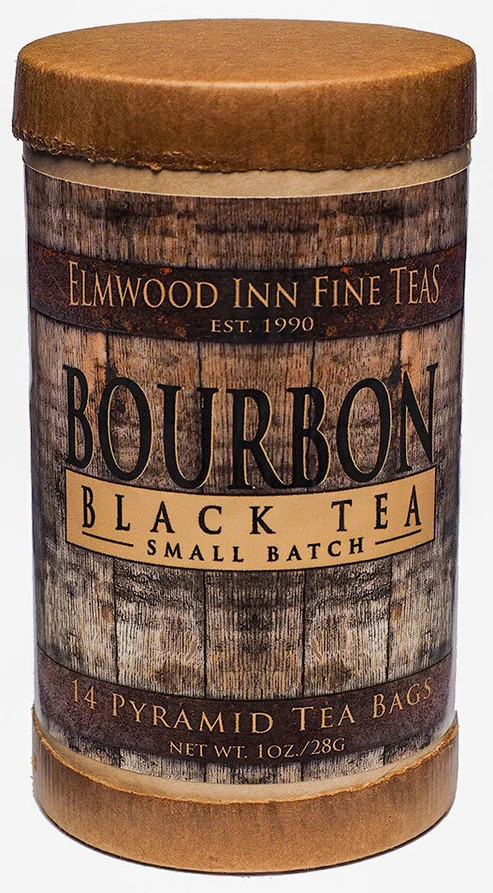 Elmwood Inn Fine Teas, Bourbon Black Tea 14 Pyramid Sachets Tea Bags