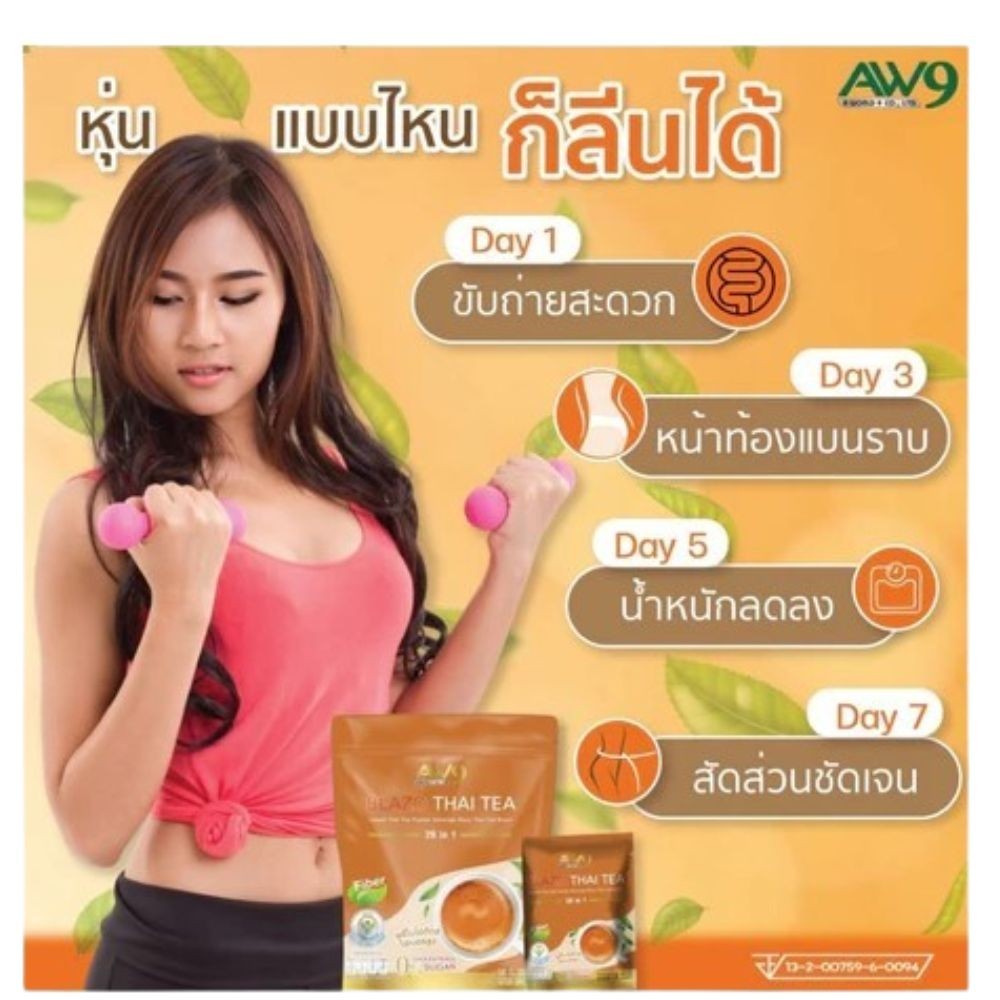 Prebiotics Fiber Thai Tea Herbal Halal Mark Natural Organic Mix Instant Healthy