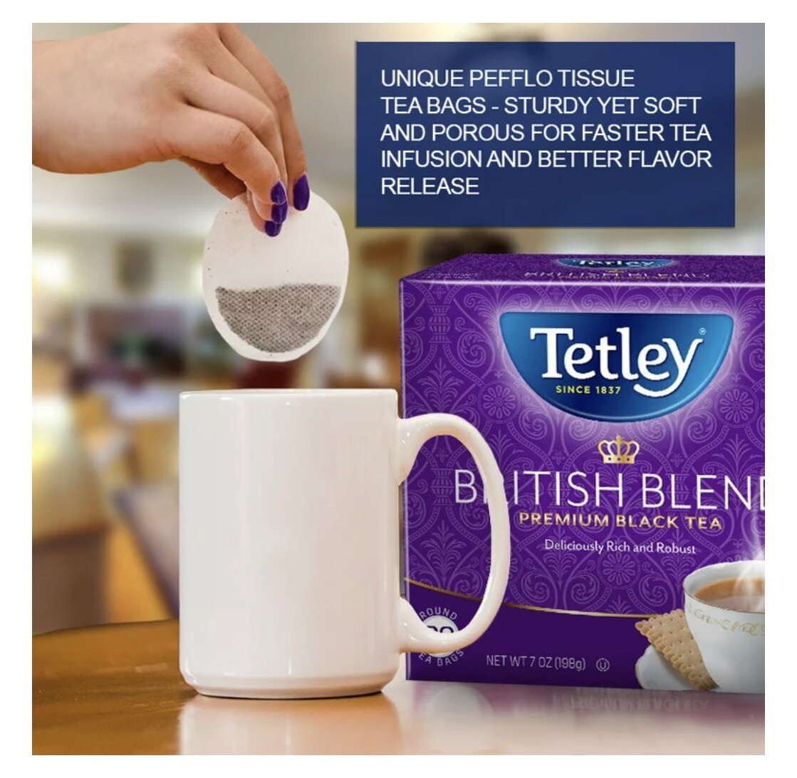Tetley British Blend Premium Black Tea, 80 Count Tea Bags