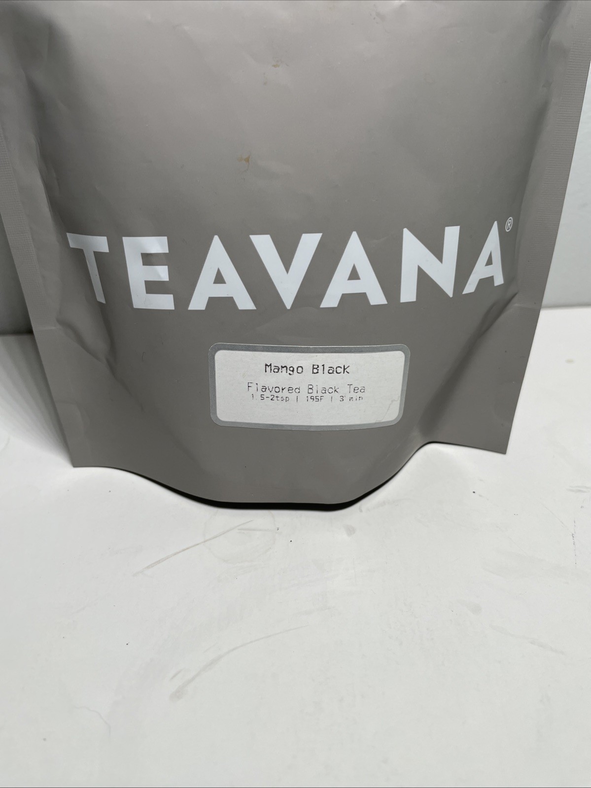 NEW 2 OZ Teavana Mango Black Sealed Loose Leaf Gray Bag