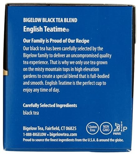 Bigelow English Teatime Decaffeinated Black Tea – 20 Per Box – (3) Boxes Total