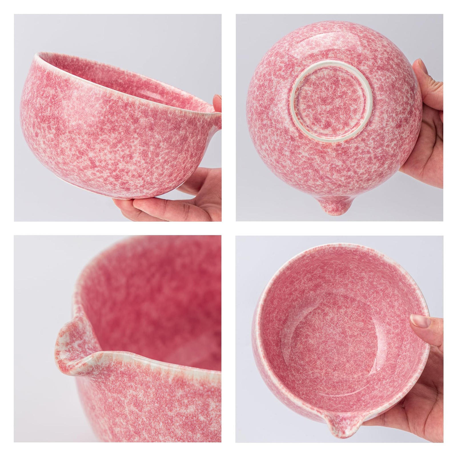 TEANAGOO Matcha Whisk Set,7 Pcs Matcha Set Pink,Ceremony Matcha Kit,Matcha Te…
