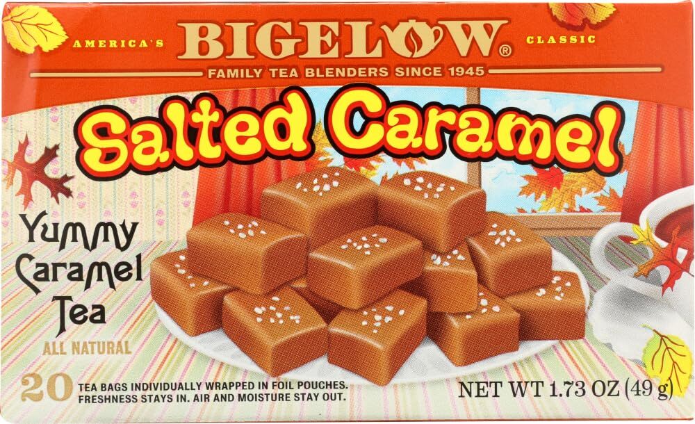 Bigelow Salted Caramel Tea 2 Packs 18 Teabags Each Total 36 Teabags