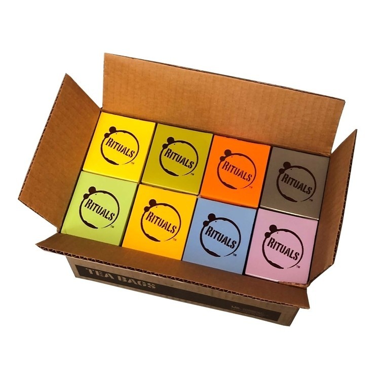 Tea bag variety with 8 flavor options, green tea, black tea, herbal tea, 25 bags