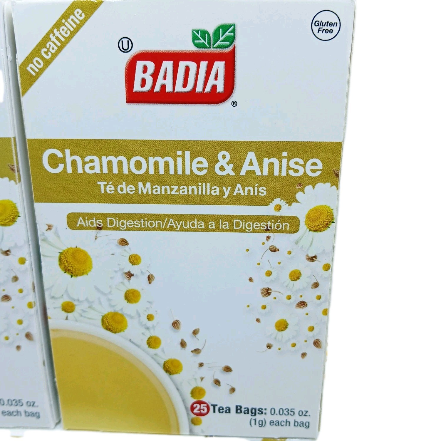 5 Badia Chamomile & Anise Tea | 25 Bags Per Box | Gluten Free Kosher 2027