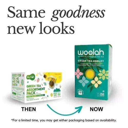 Woolah Favoured Green Tea Assortment Tea 15 pcs – 30g Free Shipping World Wide