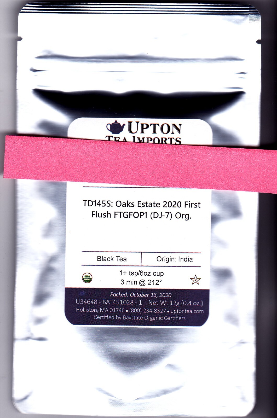 Upton Tea Imports – Black Tea from India Loose Leaf 0.4 oz, see description